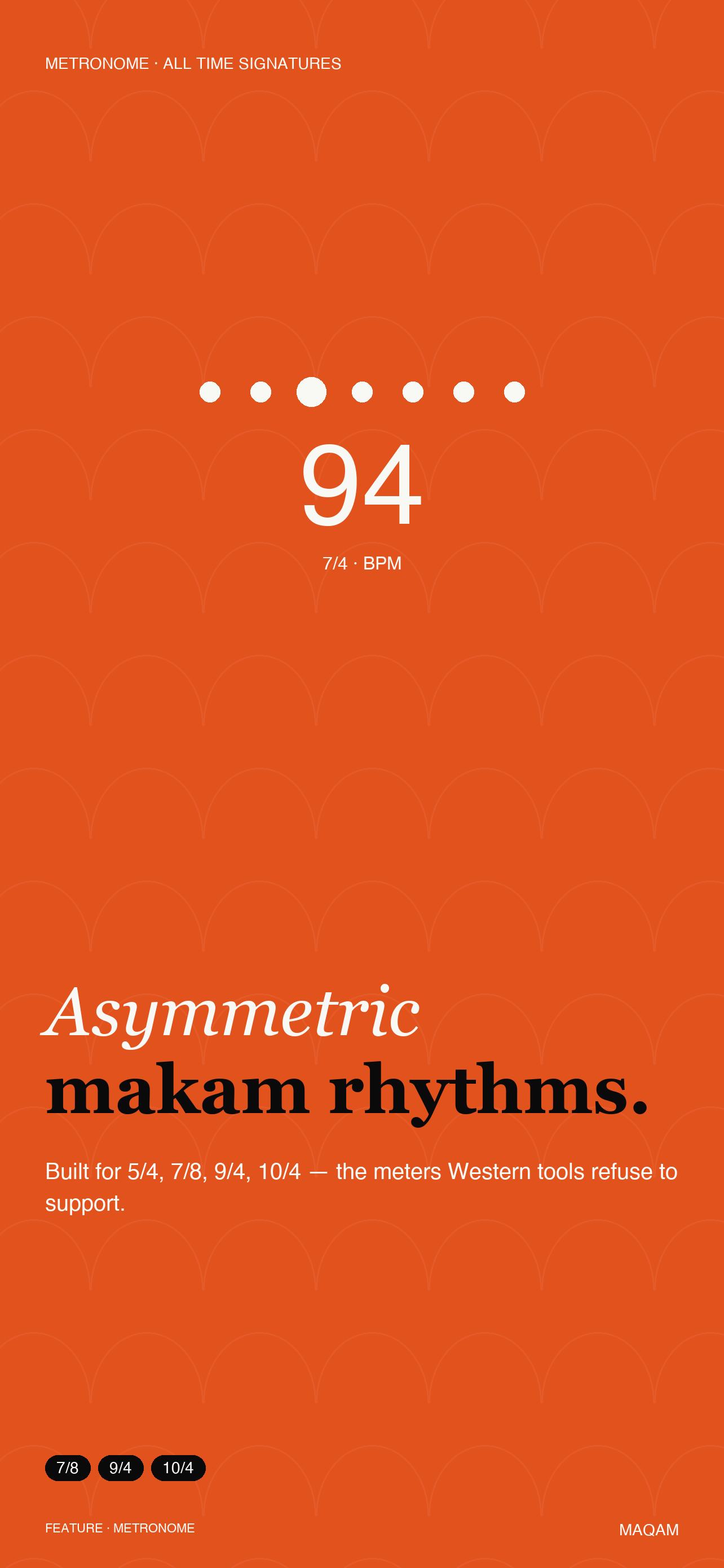 Asymmetric makam rhythms